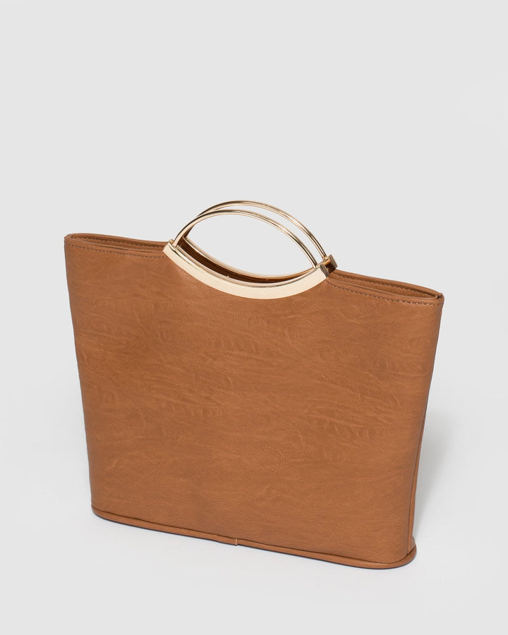 Tan Jessie Clutch Bag | Clutch Bags