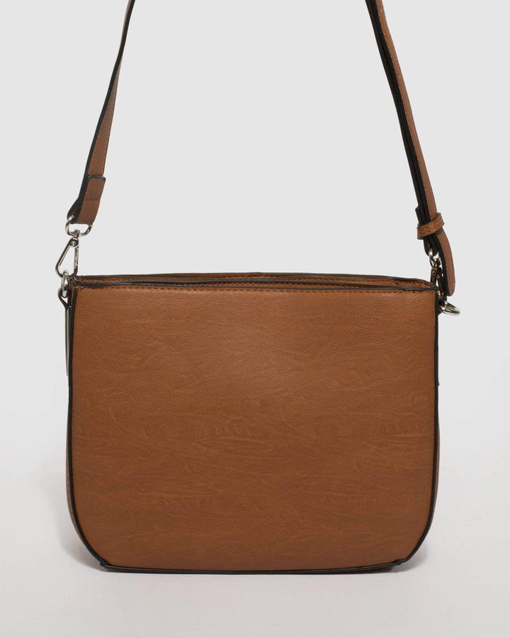 Tan Melissa Saddle Bag | Crossbody Bags