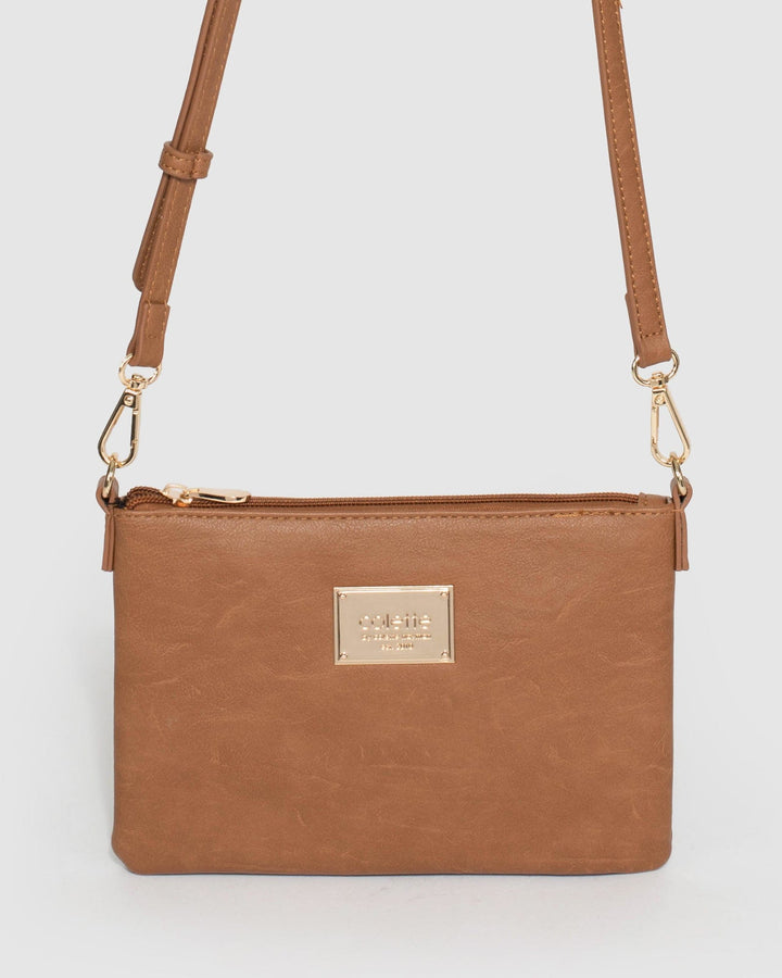 Tan Strap Crossbody Bag | Crossbody Bags