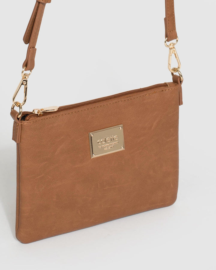 Tan Strap Crossbody Bag | Crossbody Bags