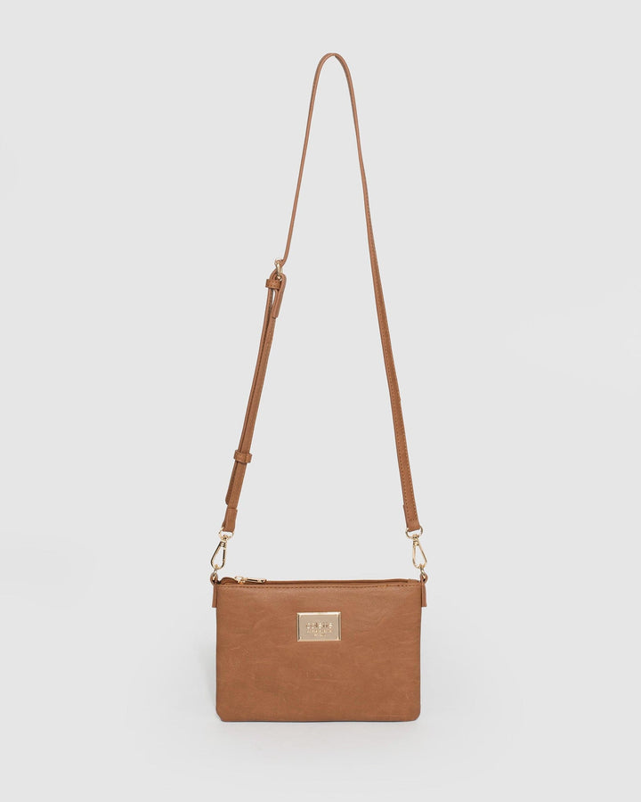 Tan Strap Crossbody Bag | Crossbody Bags