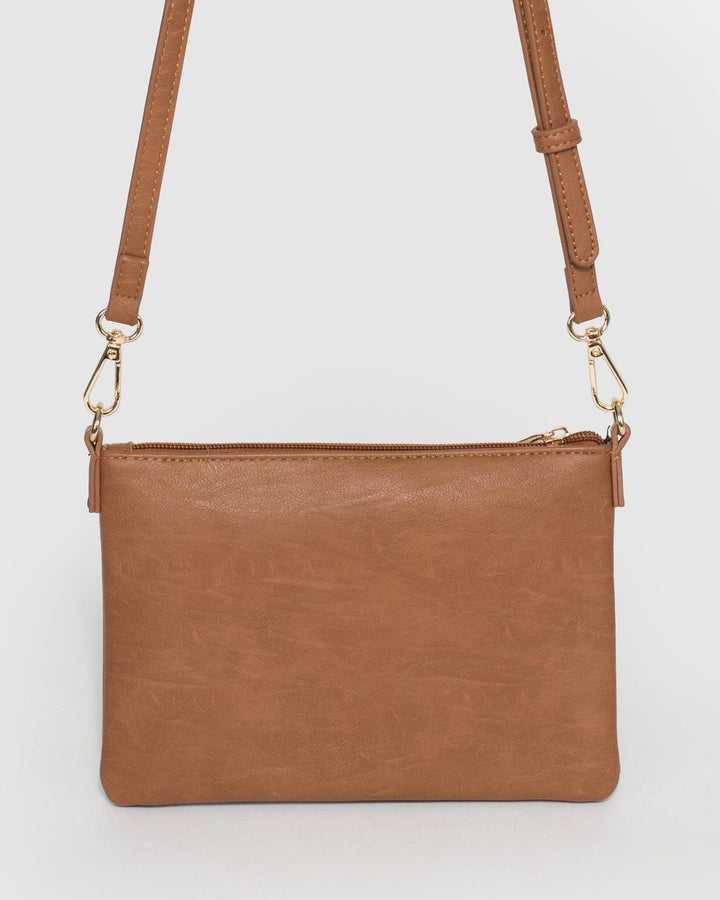 Tan Strap Crossbody Bag | Crossbody Bags