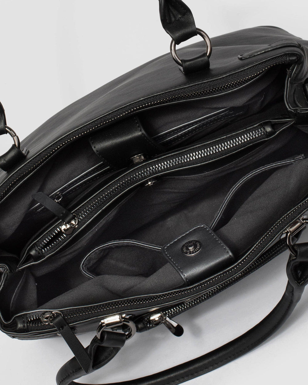 Black Violet Scarf Large Tote Bag Online – colette by colette hayman