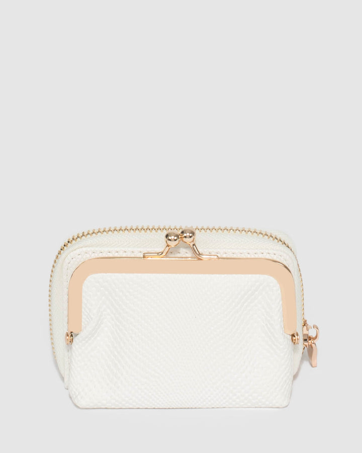 Colette by Colette Hayman White Jess Clip Wallet