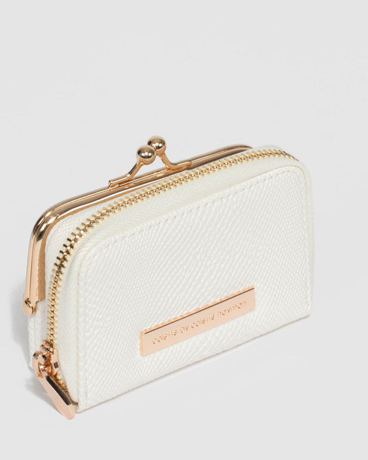 Colette by Colette Hayman White Jess Clip Wallet