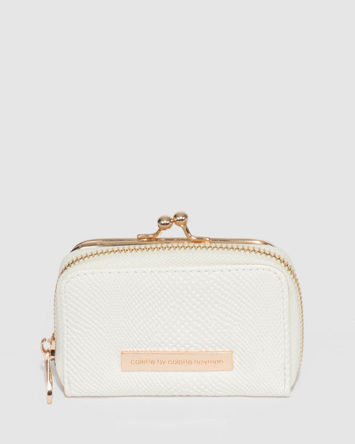 Colette by Colette Hayman White Jess Clip Wallet