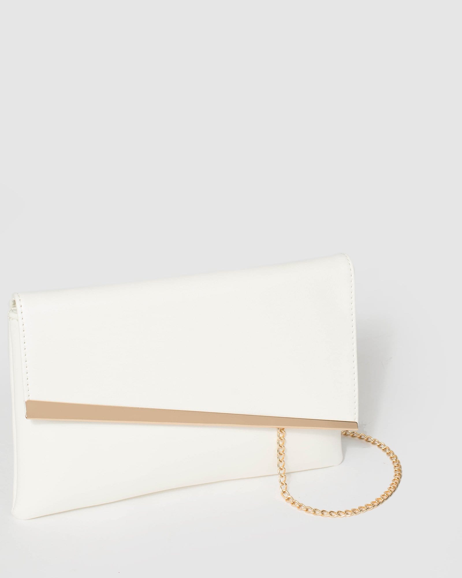 White clutch outlet bags